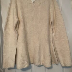 H&M Cream Women's Crew Neck Sweater